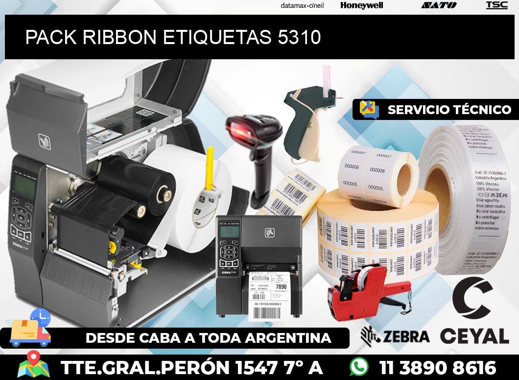 PACK RIBBON ETIQUETAS 5310