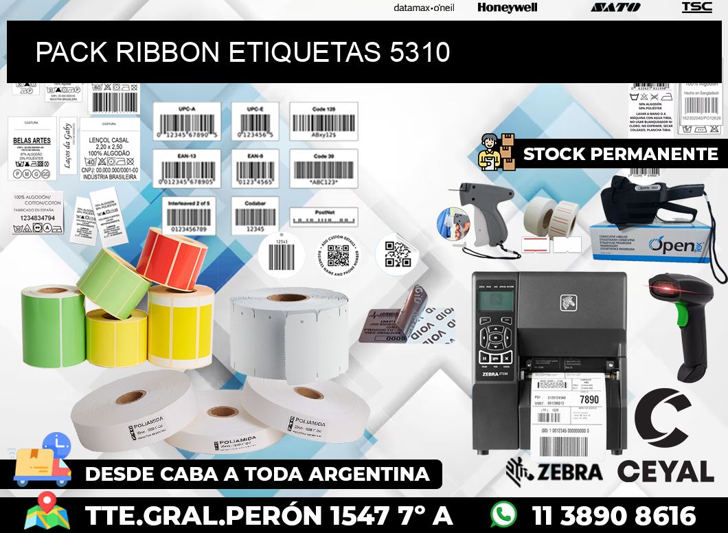 PACK RIBBON ETIQUETAS 5310