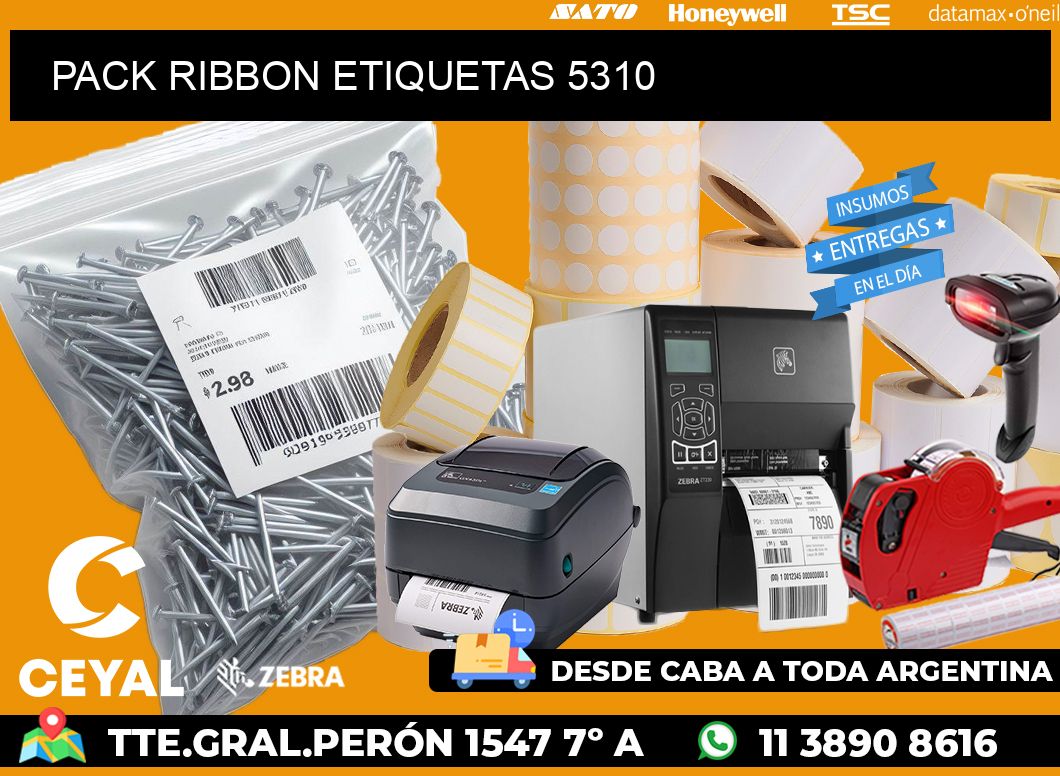 PACK RIBBON ETIQUETAS 5310
