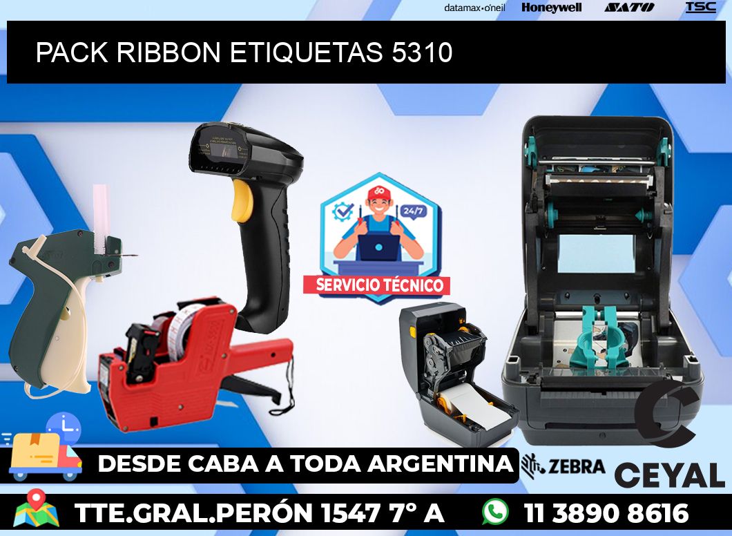 PACK RIBBON ETIQUETAS 5310