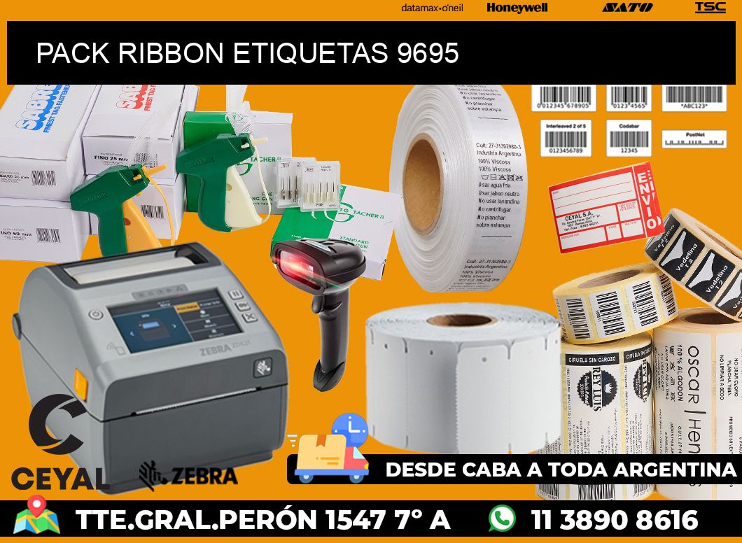 PACK RIBBON ETIQUETAS 9695