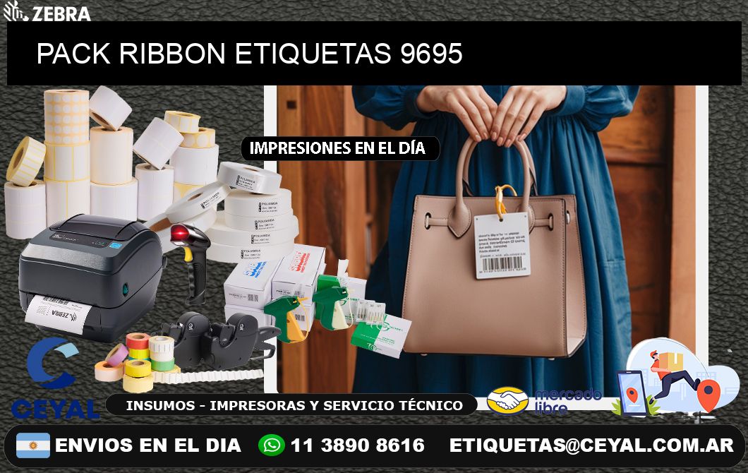PACK RIBBON ETIQUETAS 9695