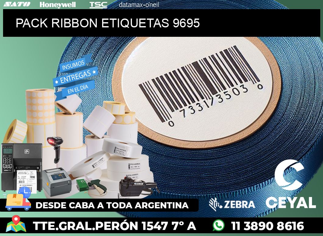 PACK RIBBON ETIQUETAS 9695