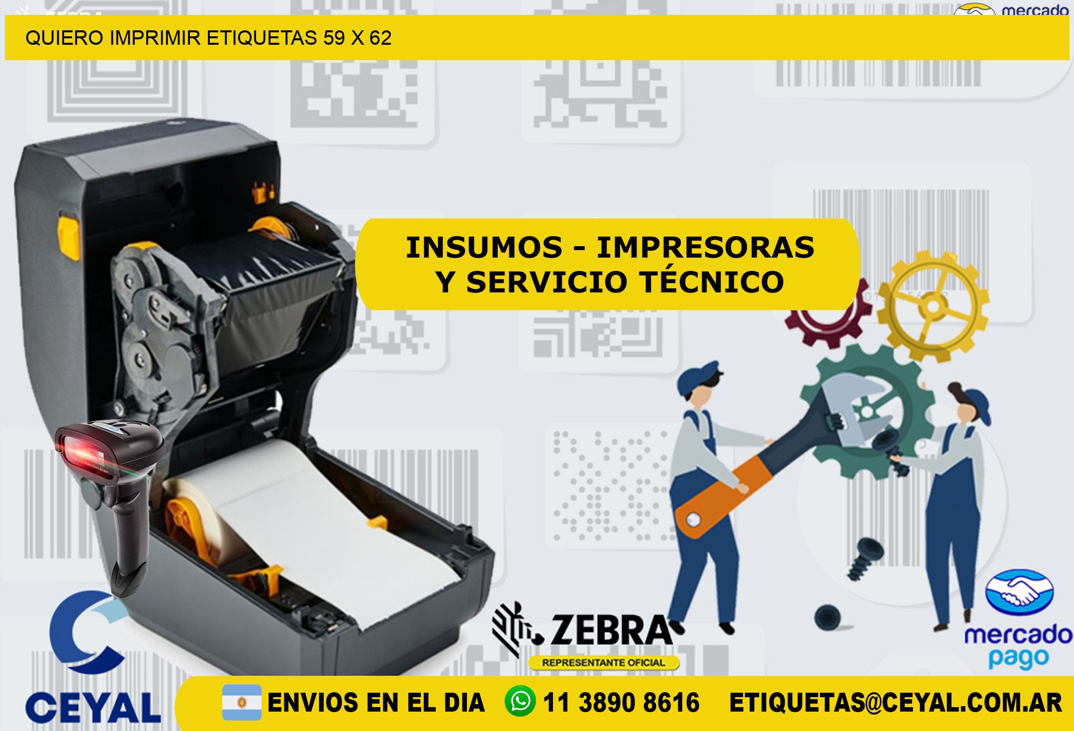 QUIERO IMPRIMIR ETIQUETAS 59 x 62