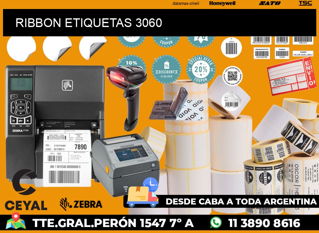 RIBBON ETIQUETAS 3060