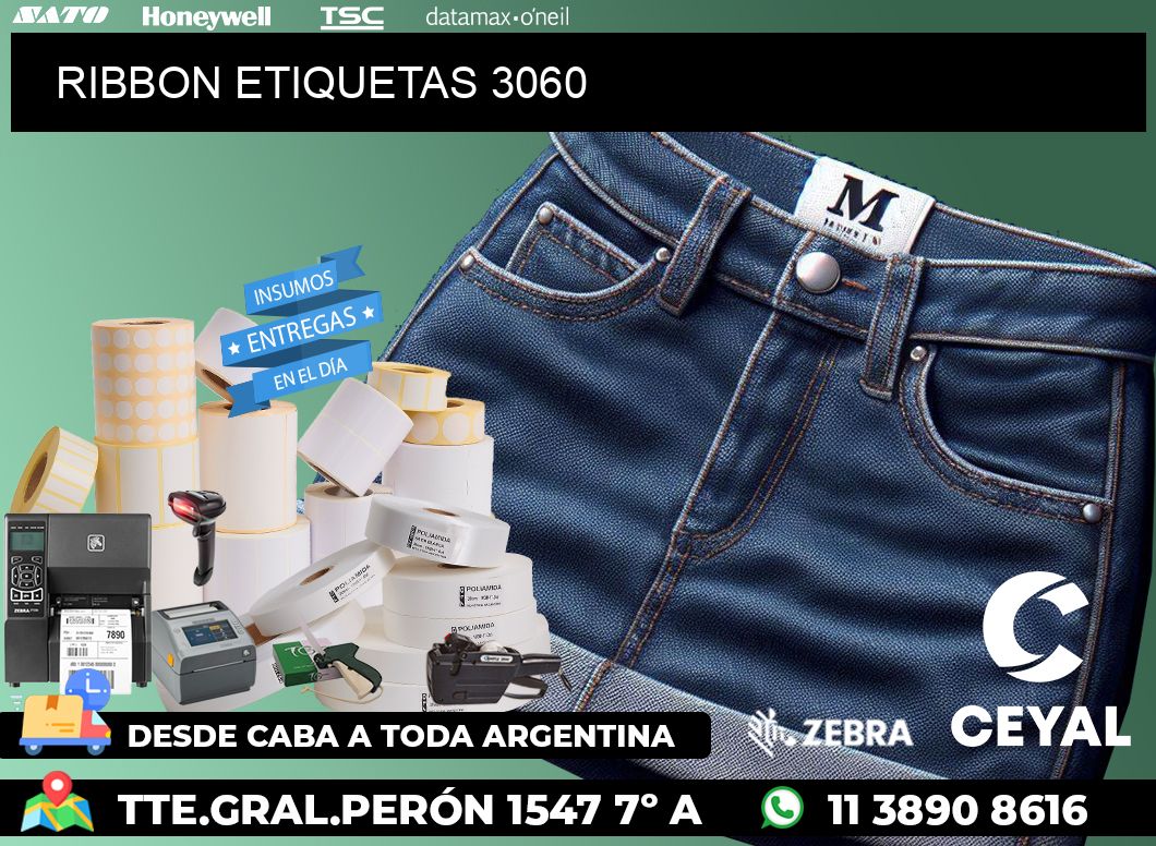 RIBBON ETIQUETAS 3060