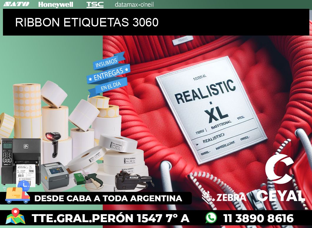 RIBBON ETIQUETAS 3060