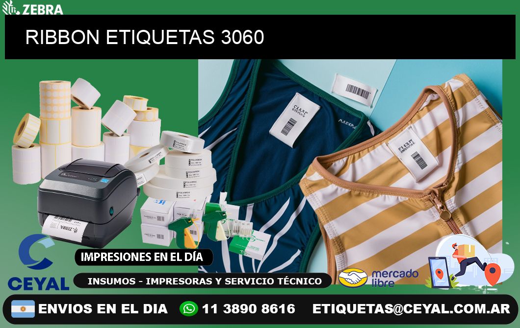 RIBBON ETIQUETAS 3060