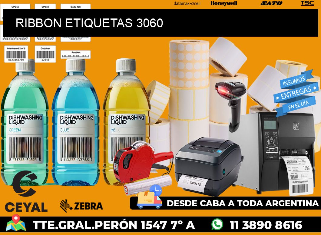RIBBON ETIQUETAS 3060