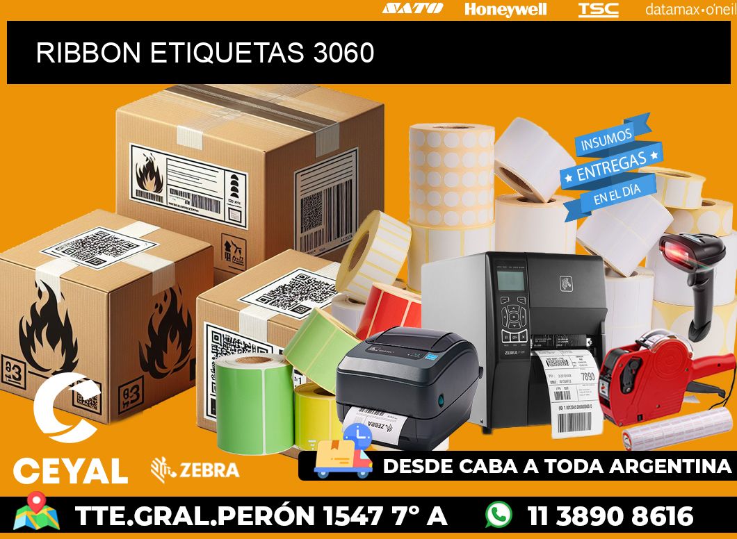 RIBBON ETIQUETAS 3060