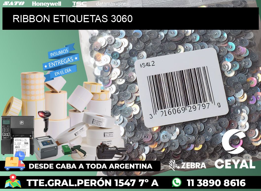 RIBBON ETIQUETAS 3060