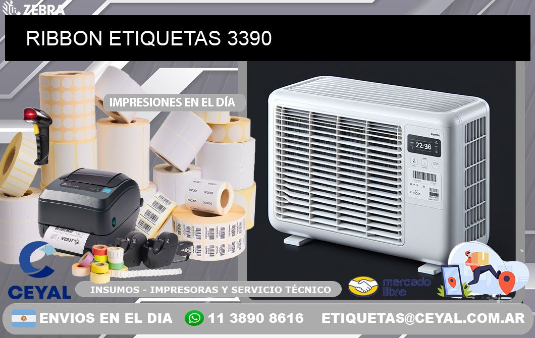 RIBBON ETIQUETAS 3390