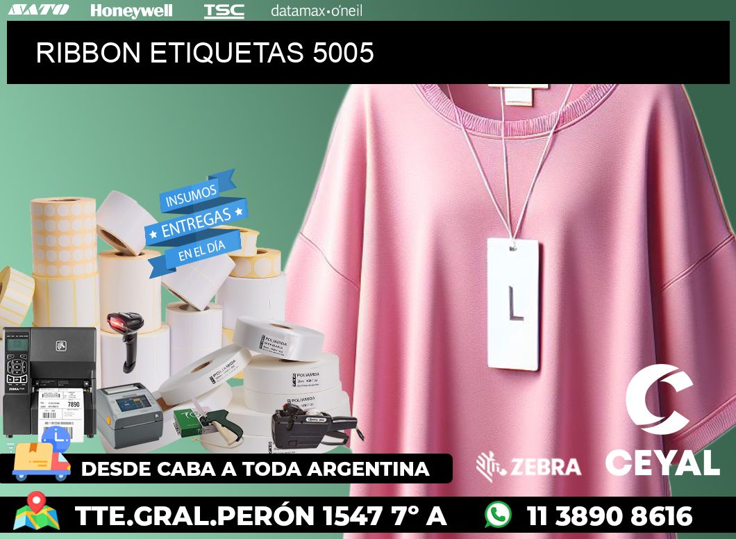 RIBBON ETIQUETAS 5005