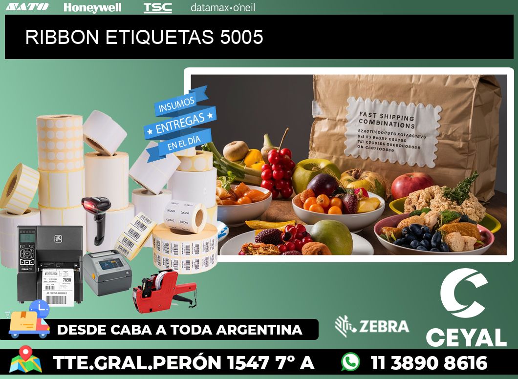 RIBBON ETIQUETAS 5005