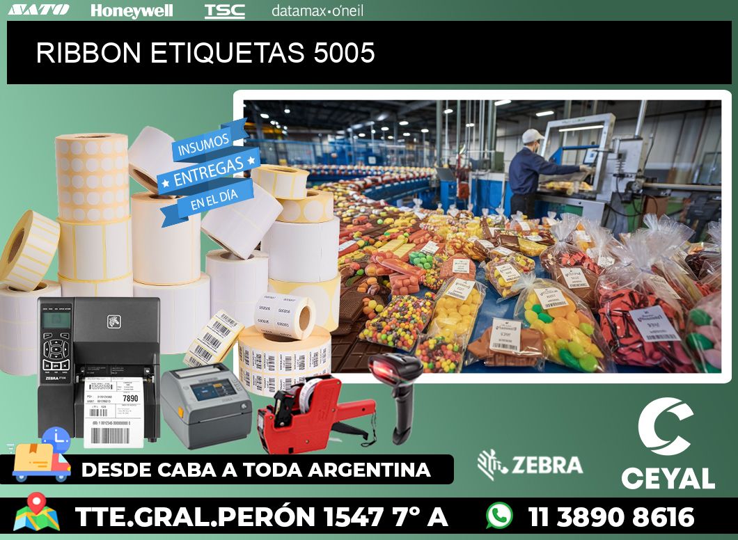 RIBBON ETIQUETAS 5005