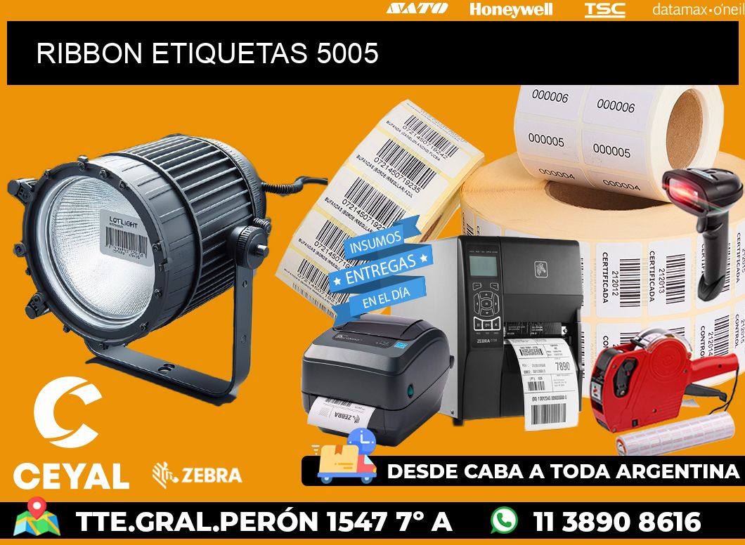 RIBBON ETIQUETAS 5005