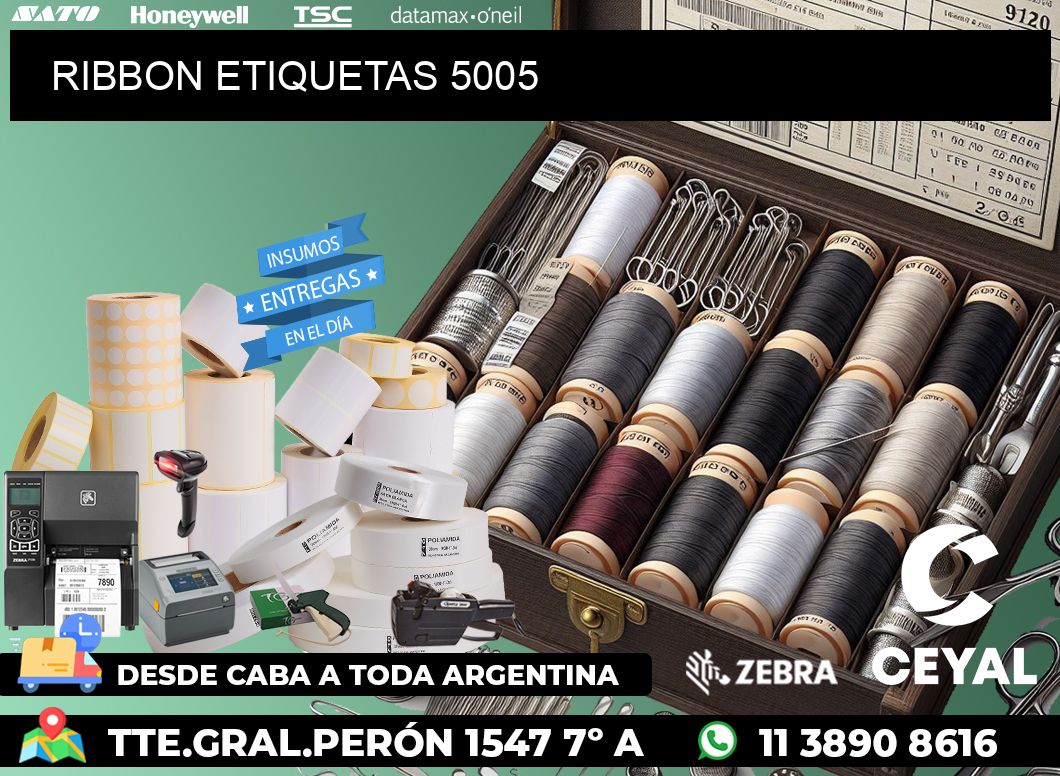 RIBBON ETIQUETAS 5005
