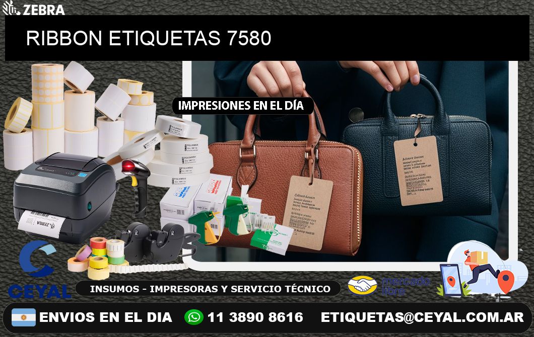 RIBBON ETIQUETAS 7580