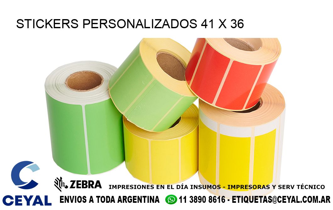 STICKERS PERSONALIZADOS 41 x 36