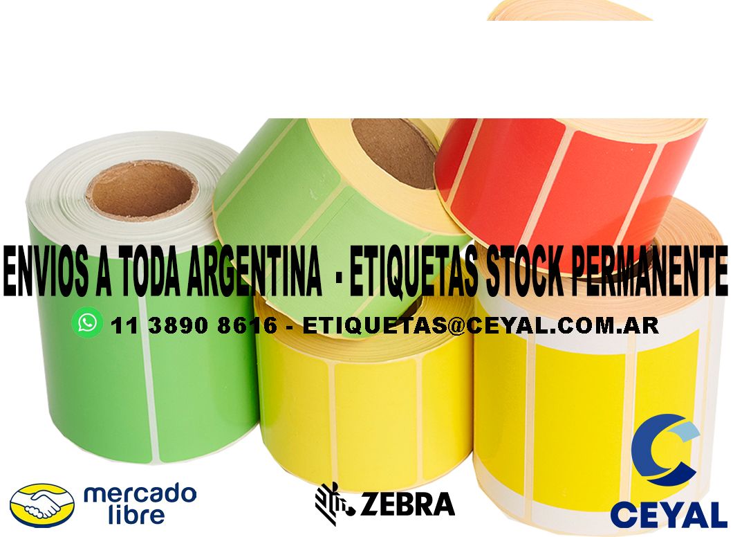 123 ETIQUETAS PAPEL TERMICO 78 x 27 X50000 UNIDADES