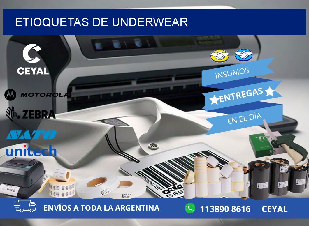 ETIOQUETAS DE UNDERWEAR