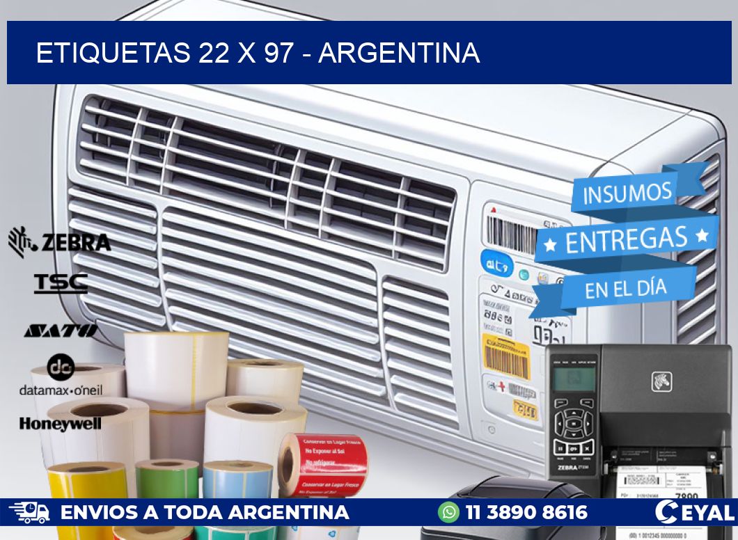 ETIQUETAS 22 x 97 - ARGENTINA