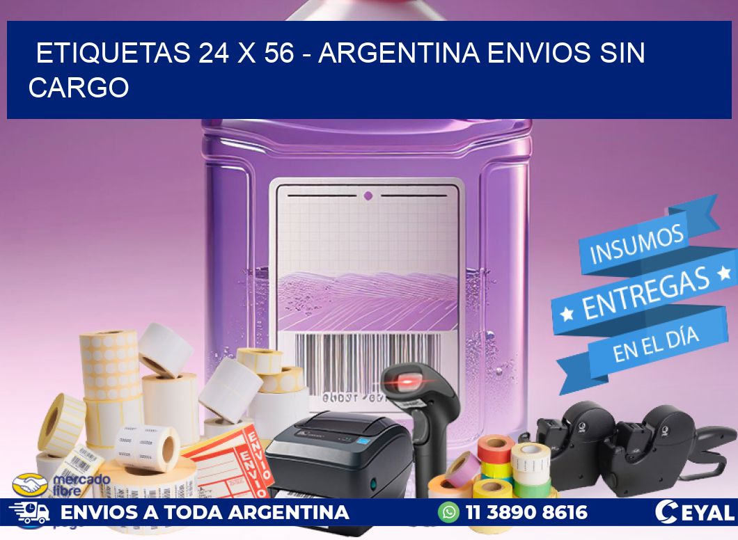 ETIQUETAS 24 x 56 - ARGENTINA ENVIOS SIN CARGO