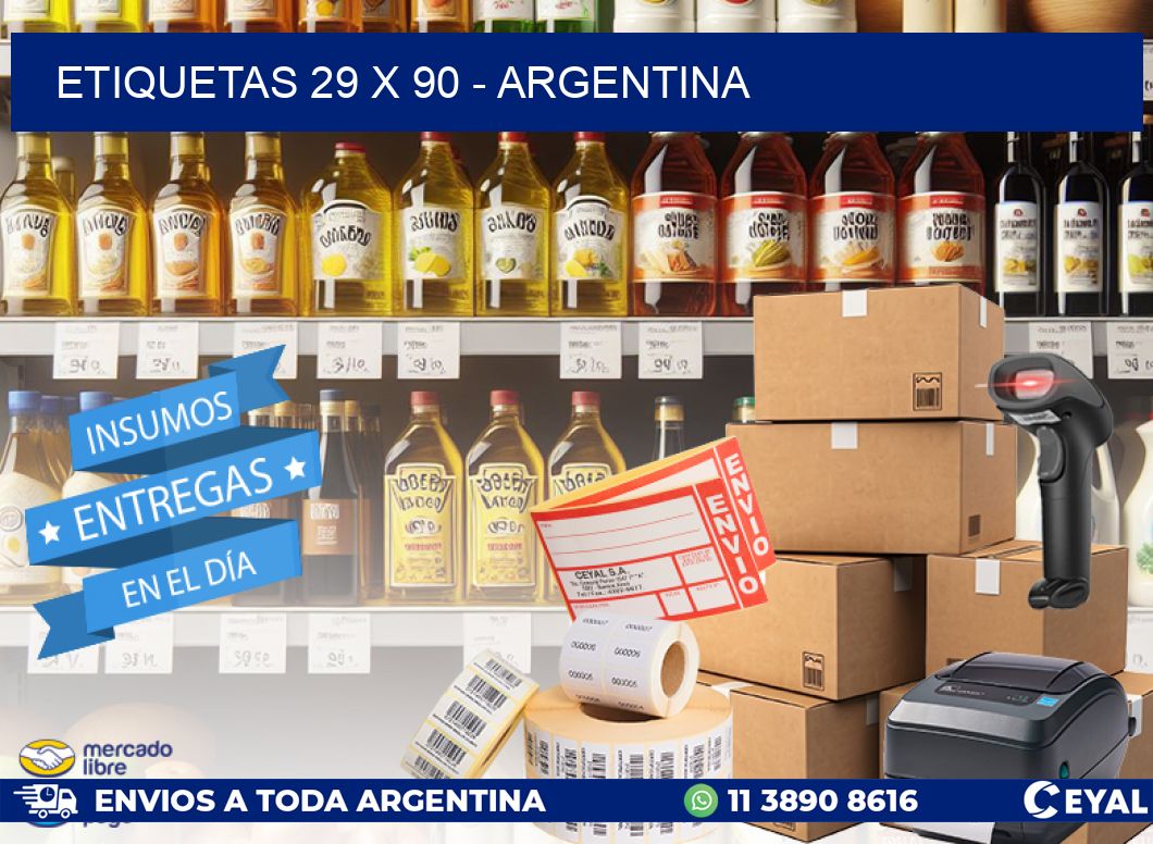 ETIQUETAS 29 x 90 - ARGENTINA