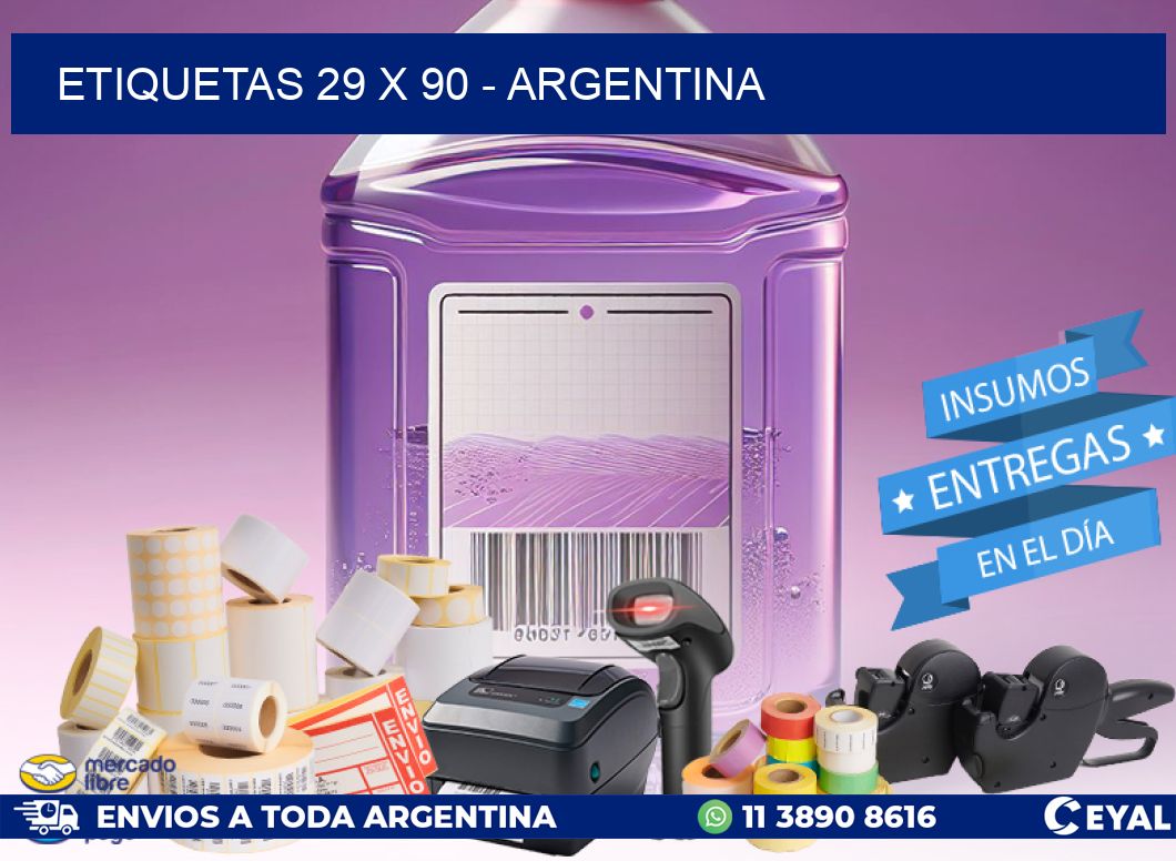 ETIQUETAS 29 x 90 - ARGENTINA