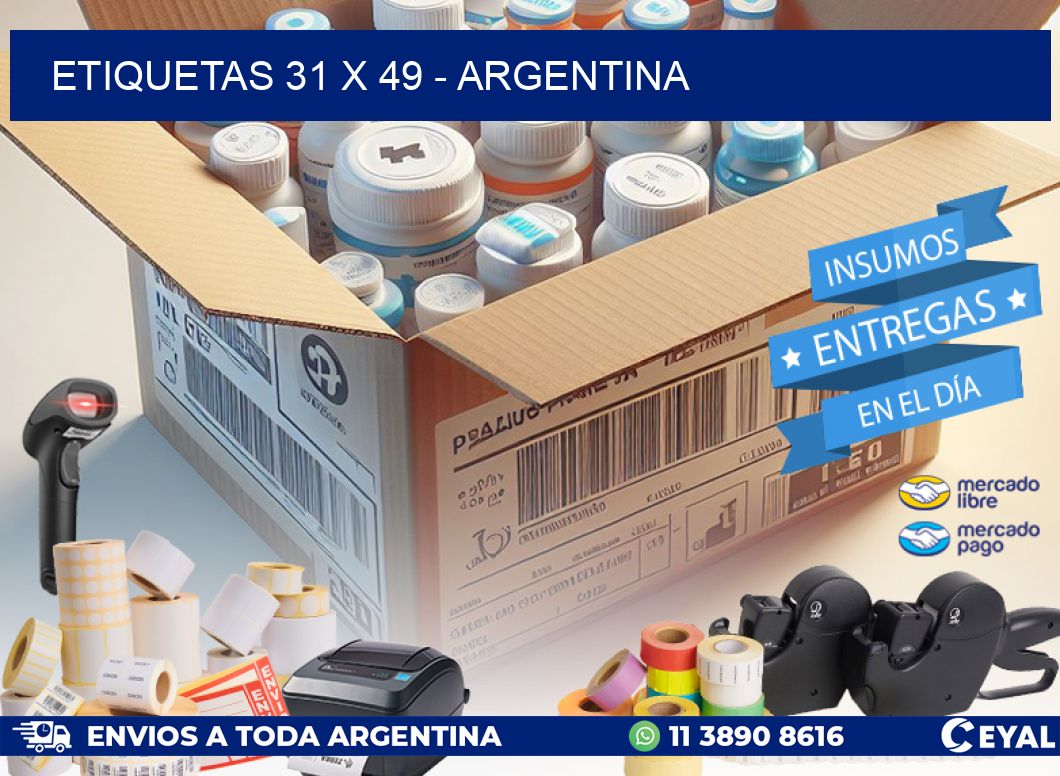 ETIQUETAS 31 x 49 - ARGENTINA