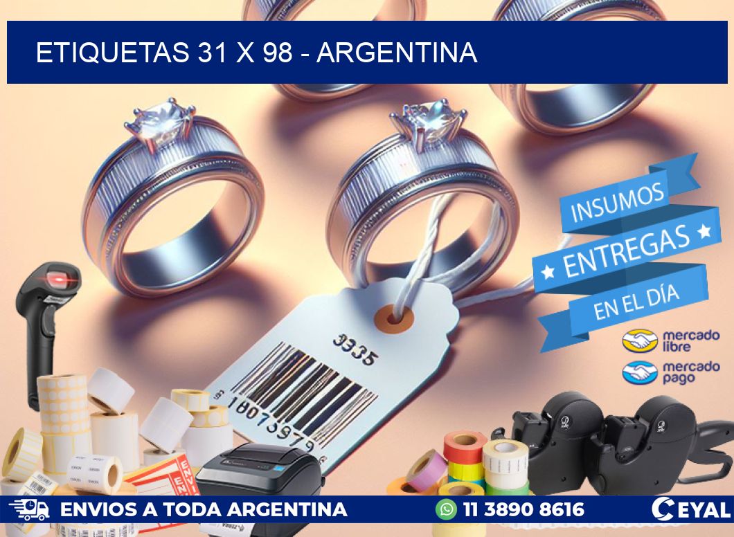 ETIQUETAS 31 x 98 - ARGENTINA