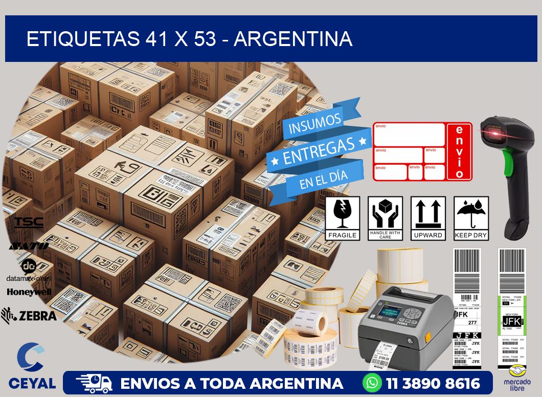 ETIQUETAS 41 x 53 - ARGENTINA