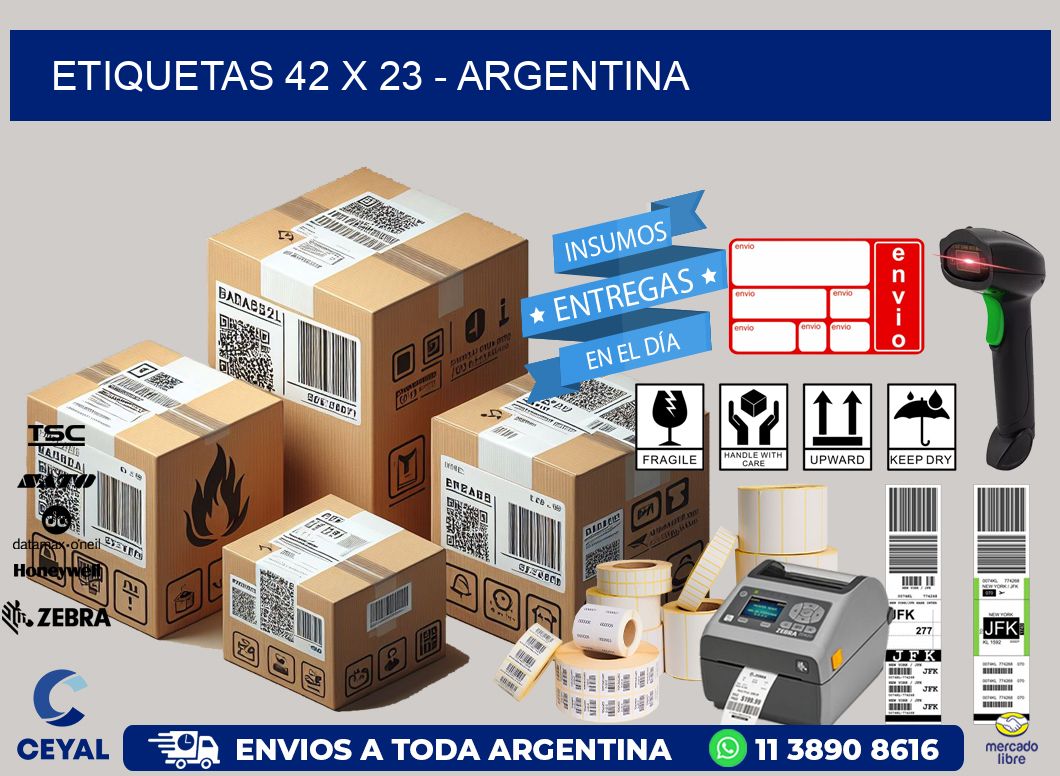 ETIQUETAS 42 x 23 - ARGENTINA