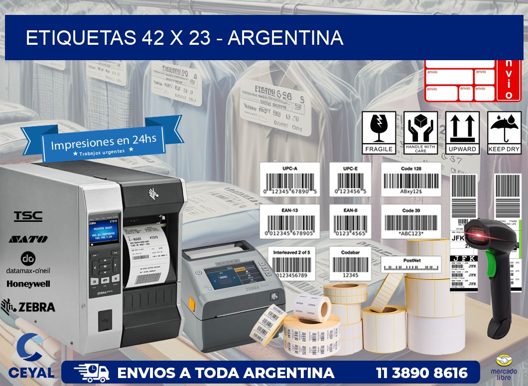 ETIQUETAS 42 x 23 - ARGENTINA