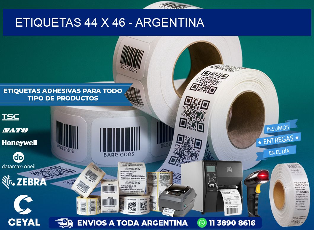 ETIQUETAS 44 x 46 - ARGENTINA