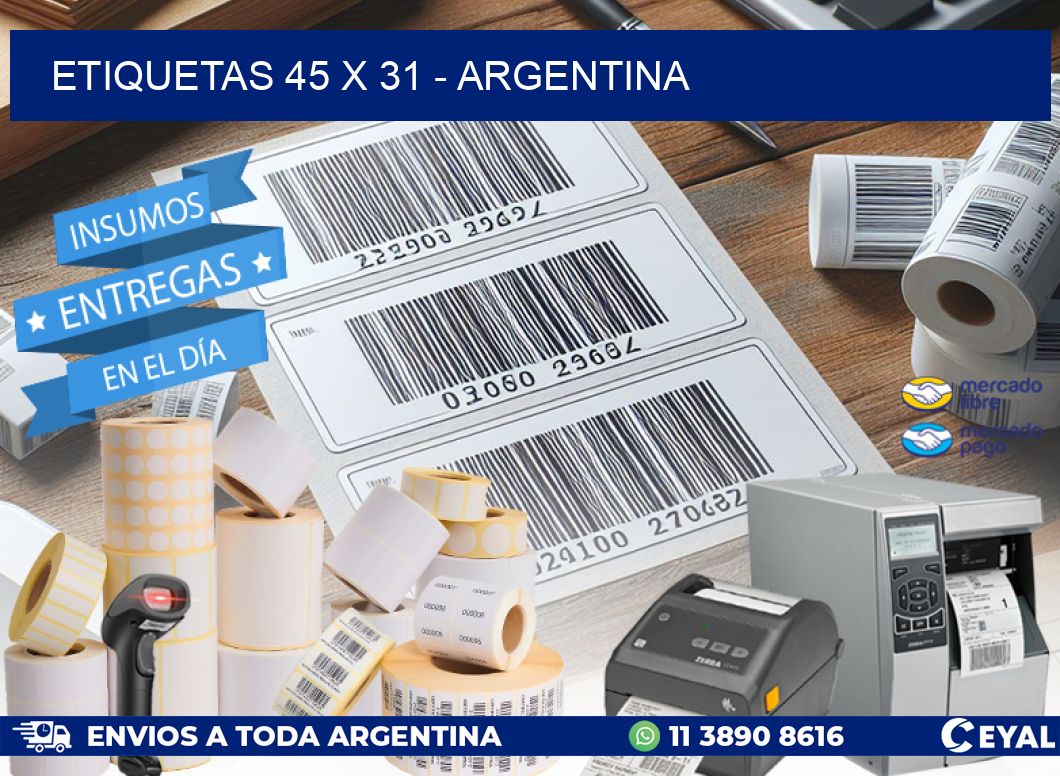 ETIQUETAS 45 x 31 - ARGENTINA