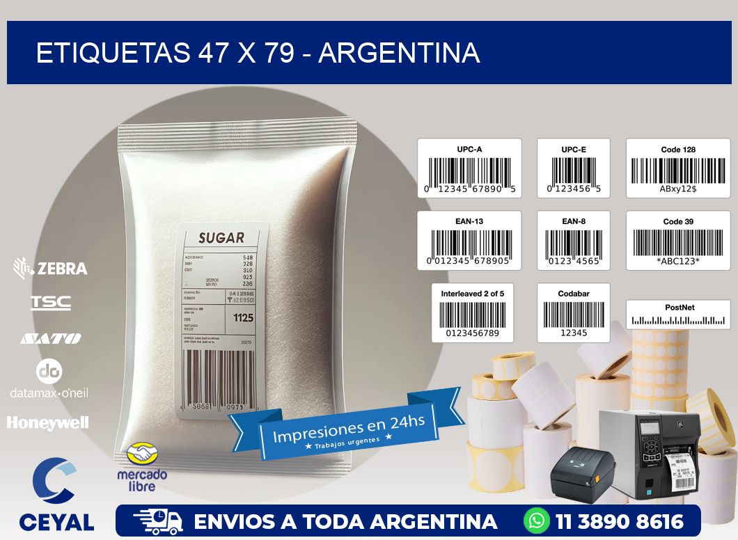 ETIQUETAS 47 x 79 - ARGENTINA