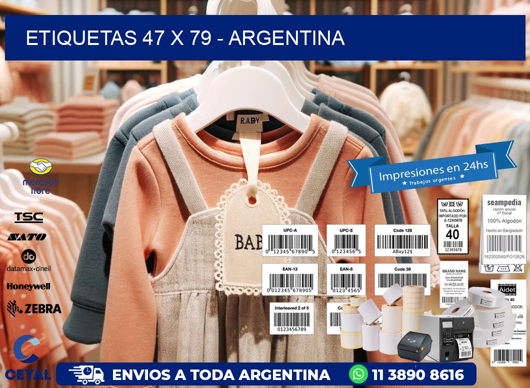 ETIQUETAS 47 x 79 - ARGENTINA