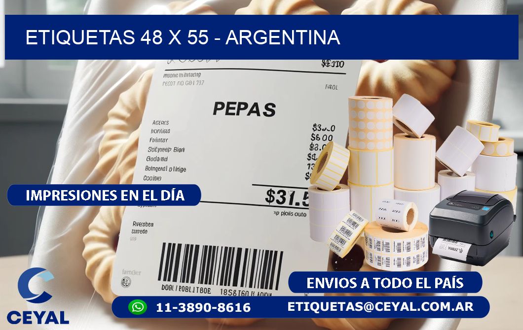 ETIQUETAS 48 x 55 - ARGENTINA