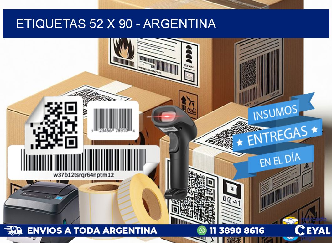 ETIQUETAS 52 x 90 - ARGENTINA
