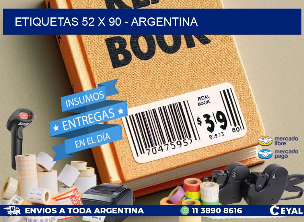ETIQUETAS 52 x 90 - ARGENTINA