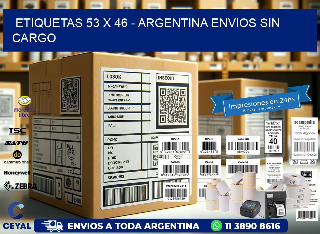 ETIQUETAS 53 x 46 – ARGENTINA ENVIOS SIN CARGO