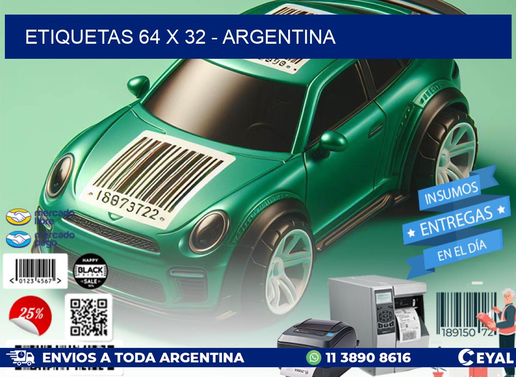 ETIQUETAS 64 x 32 – ARGENTINA