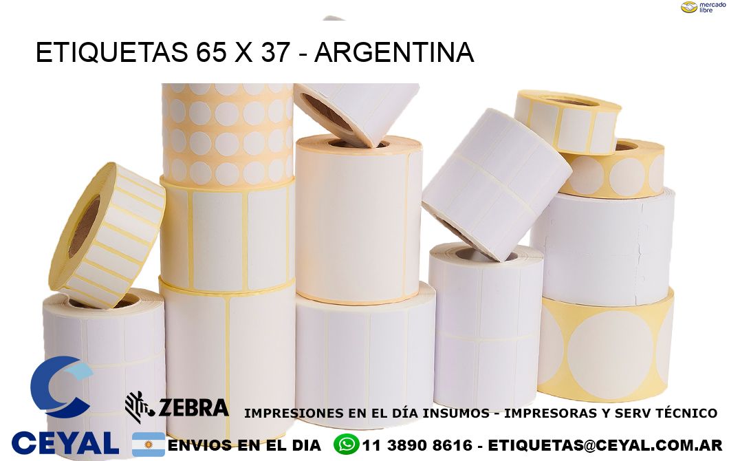 ETIQUETAS 65 x 37 - ARGENTINA