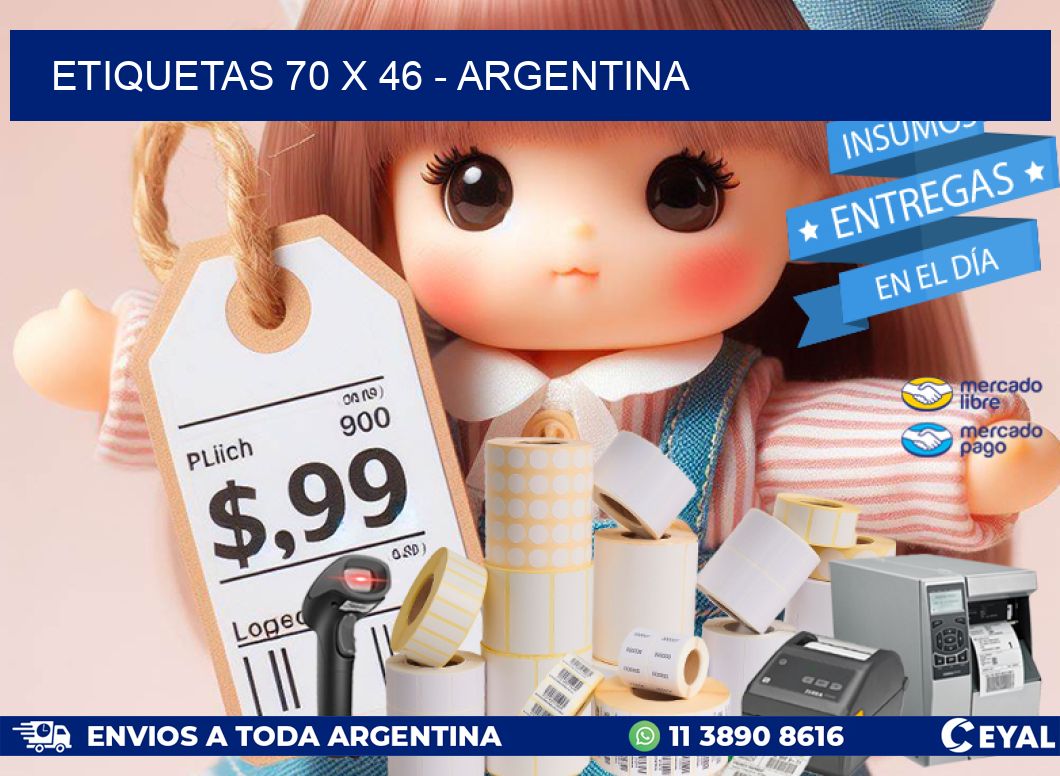 ETIQUETAS 70 x 46 - ARGENTINA