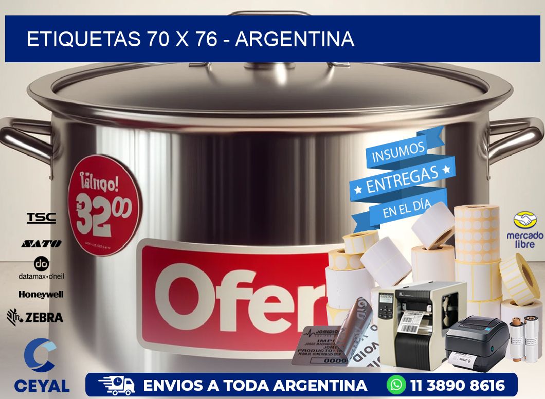 ETIQUETAS 70 x 76 - ARGENTINA