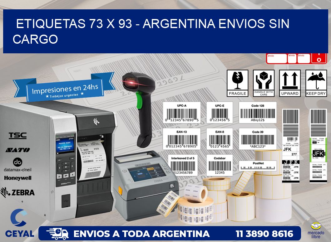 ETIQUETAS 73 x 93 – ARGENTINA ENVIOS SIN CARGO