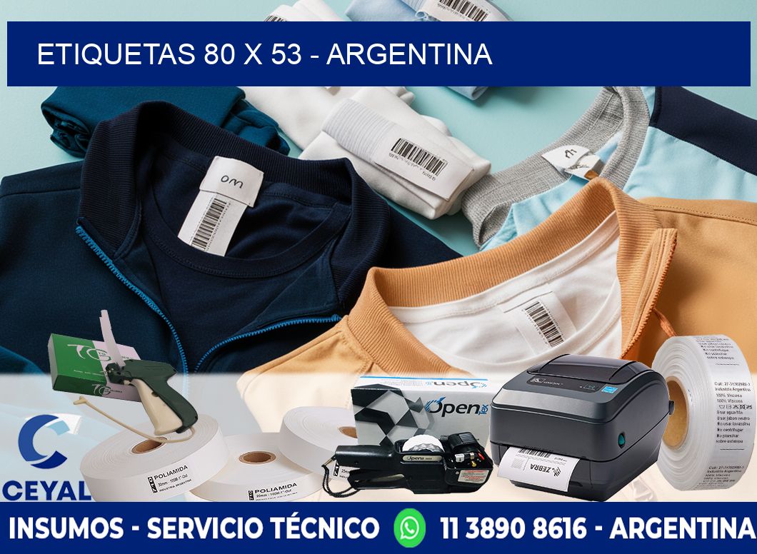 ETIQUETAS 80 x 53 - ARGENTINA