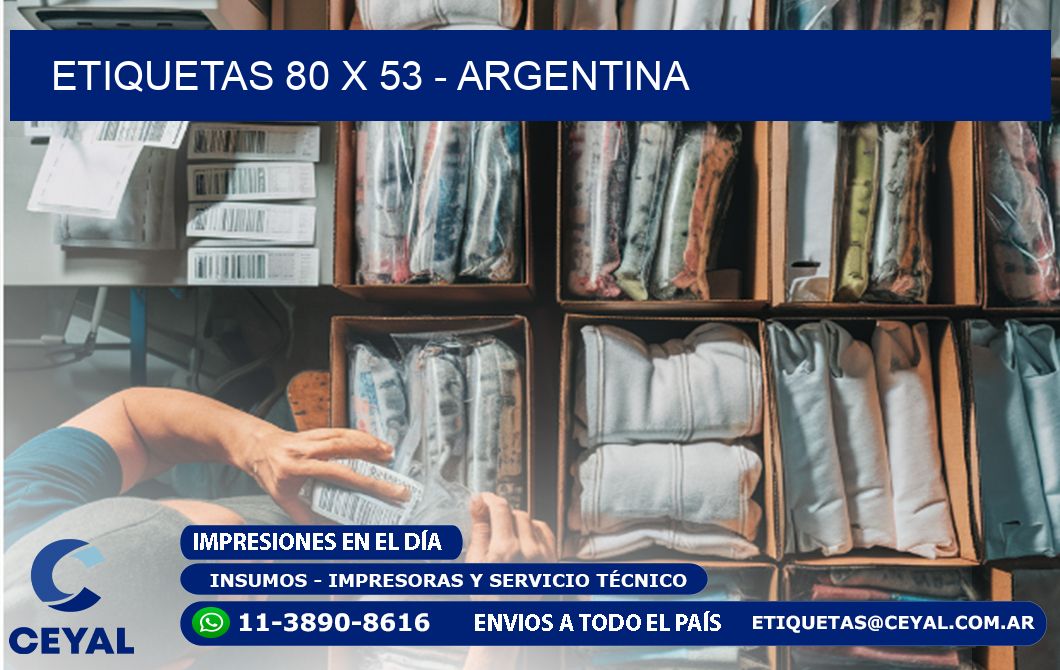 ETIQUETAS 80 x 53 - ARGENTINA