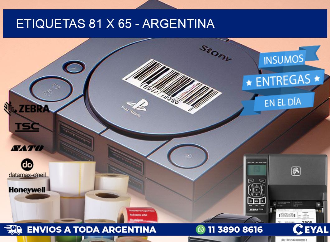 ETIQUETAS 81 x 65 - ARGENTINA